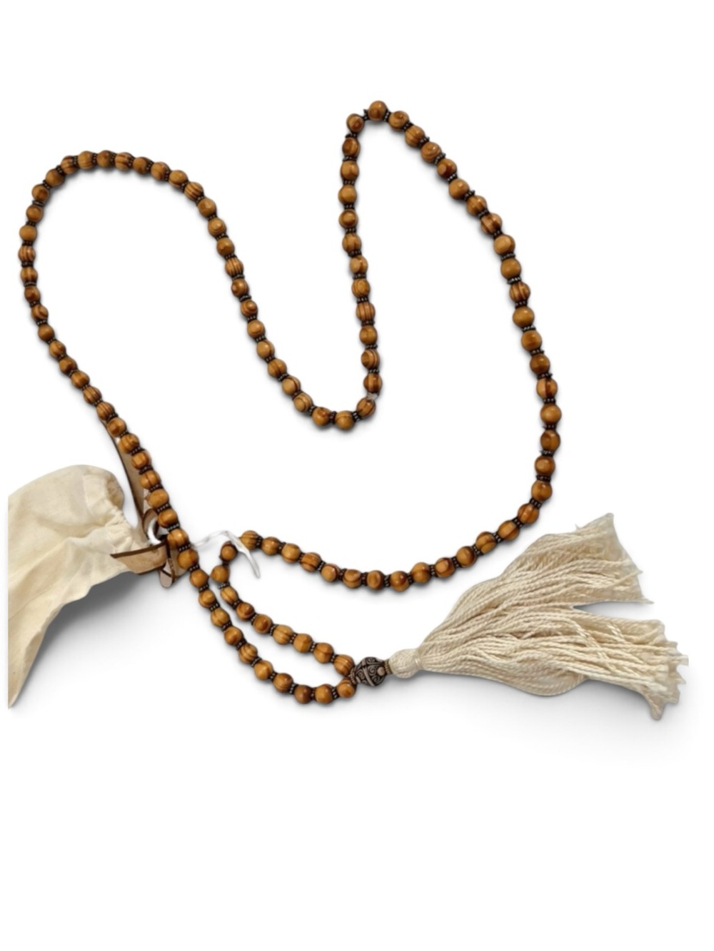 Wood mala prayer beads